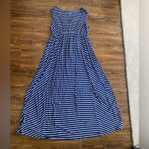 Isabel Maternity by Ingrid & Isabel Blue and White Striped Maxi Dress